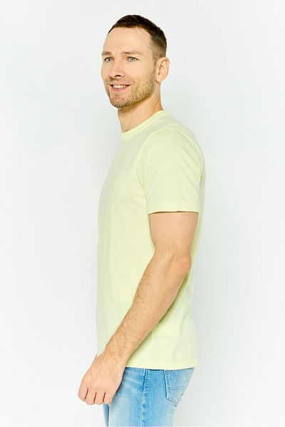 GAP Men Round Neck Short Sleeves Solid T-shirt, Lime Green