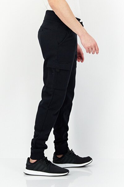 French Connection Men Regular Fit Solid Jogger Pant, Black