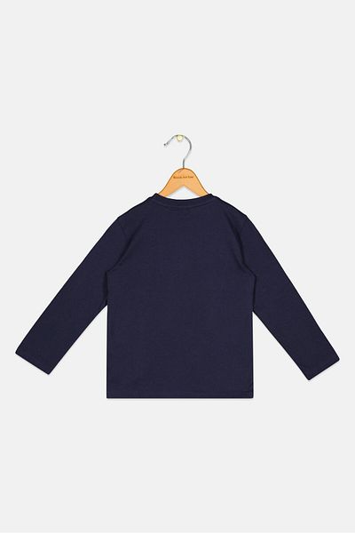 Chicco Toddlers Boy Graphic Print Long Sleeves Top, Navy