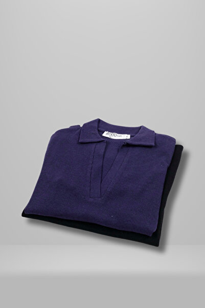 Mood Lab Γυναικείο μπλουζάκι με κοντό μανίκι με λαιμόκοψη 2 συσκευασιών