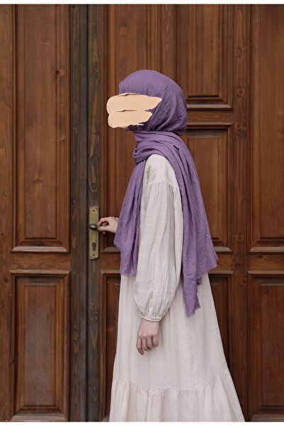 Sekine İpek Şal Bamboo Kraş Liliac