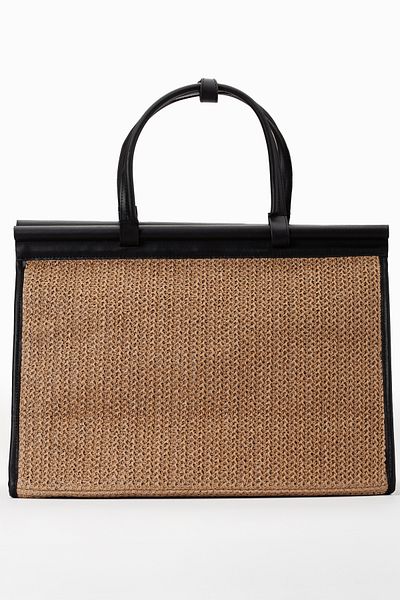 gio&mi Alina Raffia Paper Rope Straw Knitted Women's Beach Daily Shoulder Bag