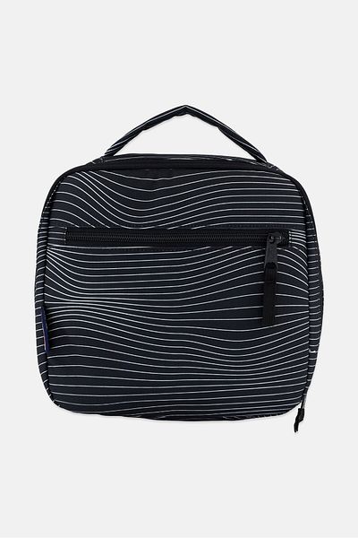 Jansport Kids Boy Stripe Lunch Bag 23 H x 24 L x 8 W cm, Black