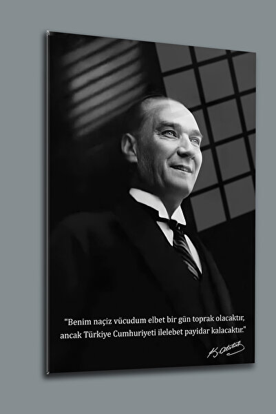 glassartdesign Tablou de sticlă Ataturk 134 Tablou Ataturk Tablou Patria Tabl...