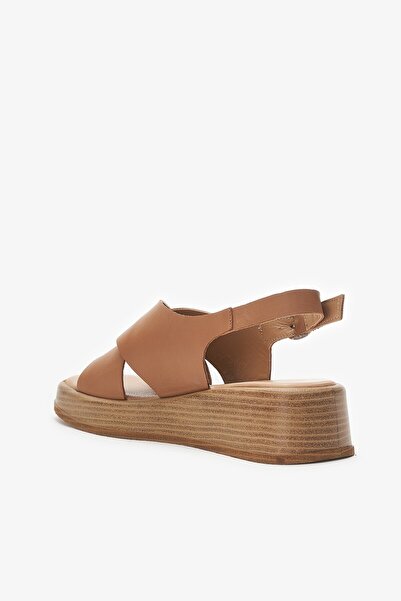 Louis Cardy Holly Tan Genuine Leather Women's Sandals