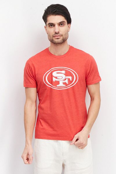 NFL Men Sportswear Fit Embroidered Logo Outdoor T-shirts, Red