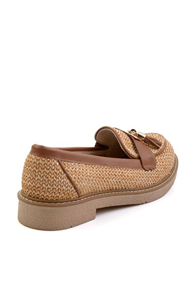 Bambi Taba Kadın Loafer Ayakkabı K01257060828