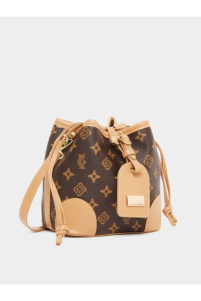 Styli Printed Crossbody Bag with Detachable Sling Strap