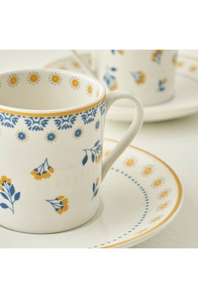 Bella Maison طقم فناجين قهوة بورسلين مابيل مكون من قطعتين أزرق (90 سم مكعب)