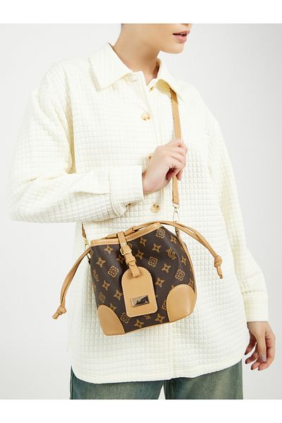 Styli Printed Crossbody Bag with Detachable Sling Strap
