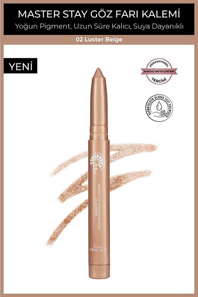 Alix Avien Waterproof 11 Hour Lasting Cream Eye Pencil - Master Stay 02 Luster Beige