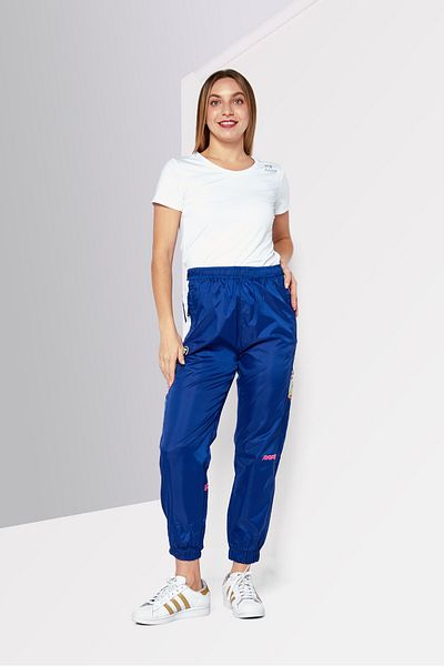 Aape By A Bathing Ape Women Brand Logo Drawstring Jogger Pant, Blue
