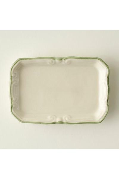Bella Maison Julia Stoneware Mini Serving Plate Green (14x9.5 cm)