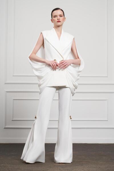 MİANOTTE Şifon Garnili Büyük Düğmeli Ceket