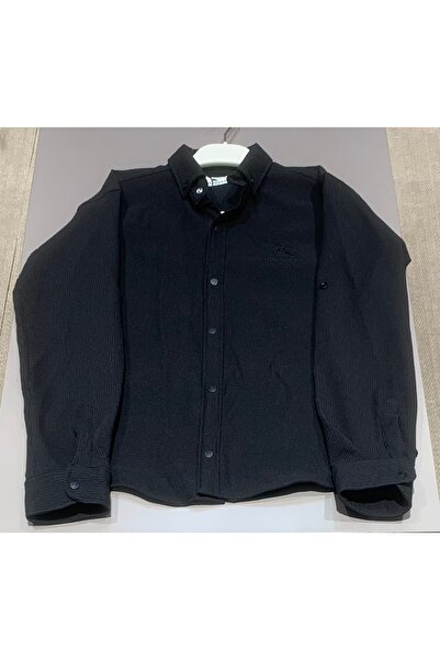 bebitomkids Erkek 11-15 Yaş Keten Çıtçıt Kapama Gömlek