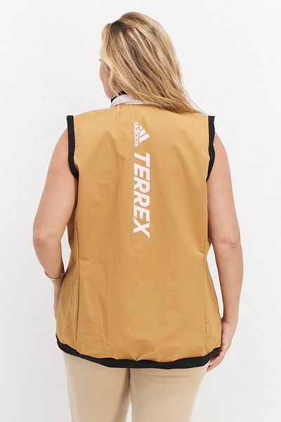 adidas Women Sportswear Fit Sleeveless Outdoor Vests, Pink Combo