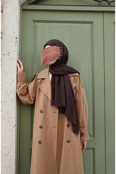 Sekine İpek Bamboo Kraş Shawl Bitter Brown