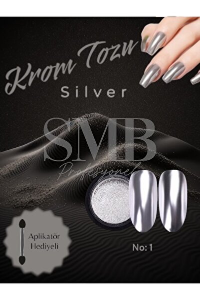 SMB PROFESYONEL KROM TOZ GÜMÜŞ (SİLVER) AYNA TOZU