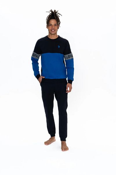 U.S. Polo Assn. Πόλο Ασν. Ανδρική φόρμα πιτζάμα 100% βαμβακερή 2 νήμα υφαντή 18825