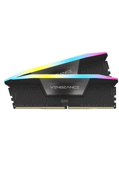 Corsair VENGEANCE RGB 64GB (2X32GB) DDR5 6000MHz CL30 AMD EXPO Ram - CMH64GX5...