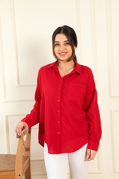 ModaPlaza Women's Linen Shirt - Model 20153