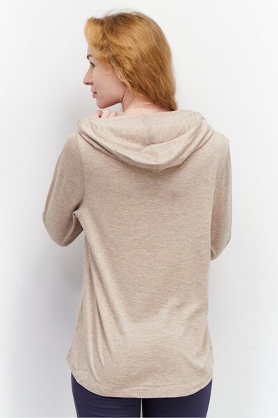 Head Women Sportswear Fit Long Sleeve Outdoor Hoodie, Brown Heather