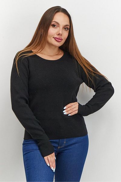 French Connection Women Boat Neckline Long Sleeve Solid Top Sweater, Black