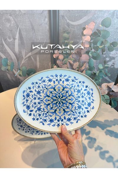 Kütahya Porselen Kütahya Porcelain Kratos 26 cm Boat Plate