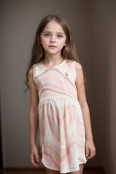 U.S. Polo Assn. Rochie pentru fete, 100% bumbac, licențiată USPA US01.LL.01.P4.O010