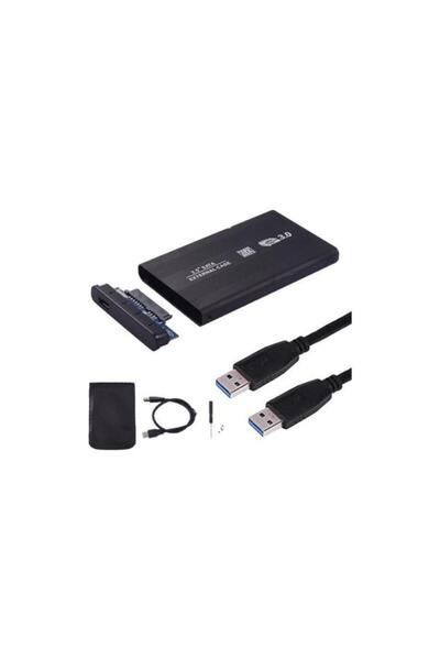 SANEC 2.5" USB 3.0 Harici SSD Harddisk Taşınabilir HDD Kutusu Sata Siyah