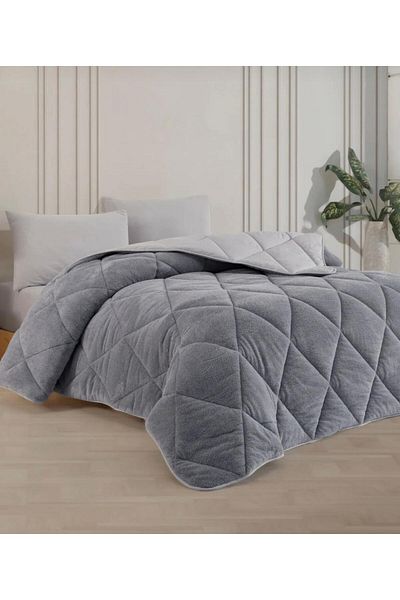 Eyüpoğlu Double 57 Thread Luxury Double Sided Welsoft Cotton Silicone Quilt 195x215