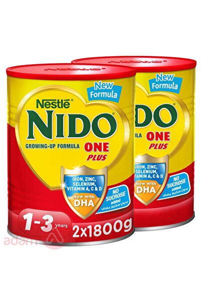 nido عسل ون بلس حجم جديد 2 × 1800 جرام