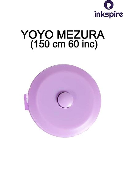 inkspire Automatic Retractable Tape Measure Tape in Purple Color, 1.5 Meter Length 1 Piece