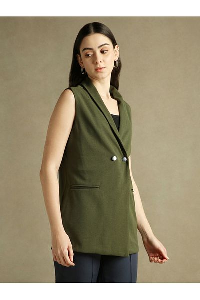 Dennis Lingo By Styli Regular Fit Lapel Collar Sleeveless Blazer