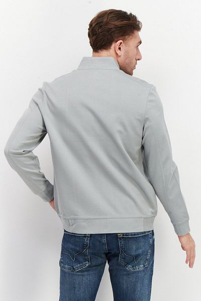 Greg Norman Men Long Sleeve Outdoor Jacket, Light Grey