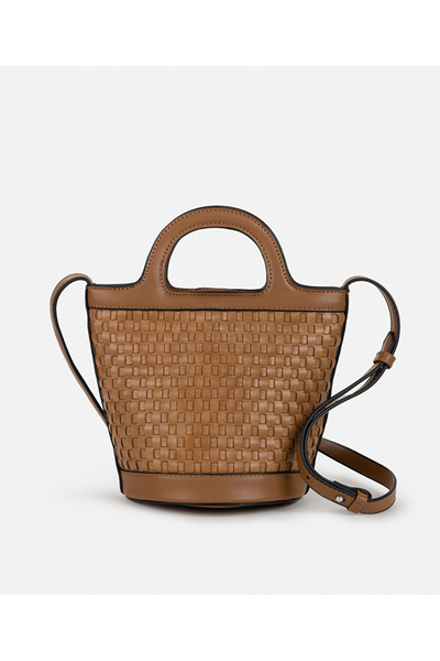 İpekyol Örgü dokulu bucket çanta
