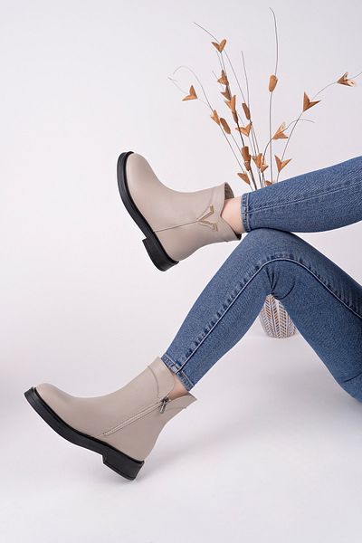 Deripabuc Genuine Leather Mink Women's Leather Boots Trc-9504