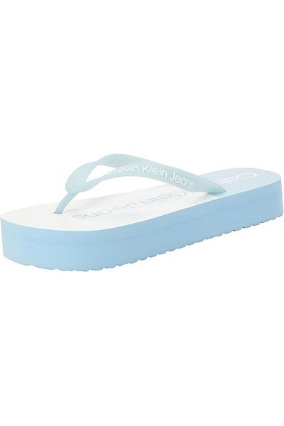 Calvin Klein Women's Comfortable Black Flip Flops with Brand Logo YW0YW01617-0GM