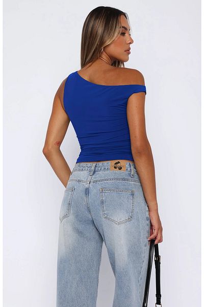 World Fashion Trends JT6076 Ευέλικτη μπλούζα με ανοιχτό ώμο