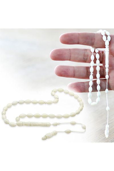 Tesbihane Barley Cut Camel Bone Rosary - System and Wrist Length
