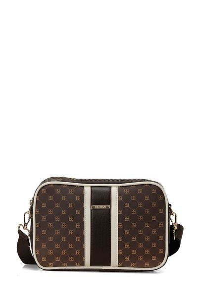 Butigo Γυναικεία τσάντα χιαστί MNG SERIT DTY CPRZ 4PR BROWN MULTI