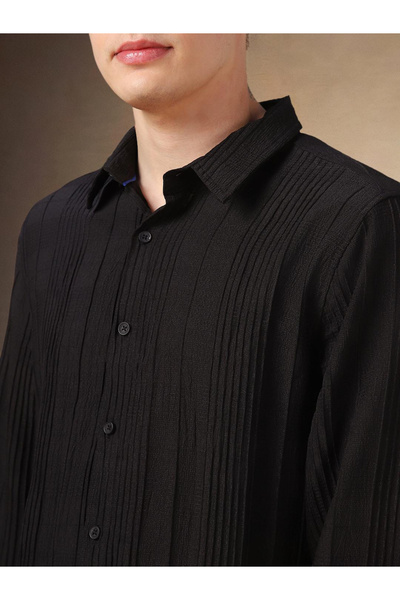 Dennis Lingo By Styli Solid Button-Down Collar Shirt