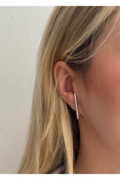 KİLİGİSTANBUL Kadın Gümüş Renk Uzun Cuff