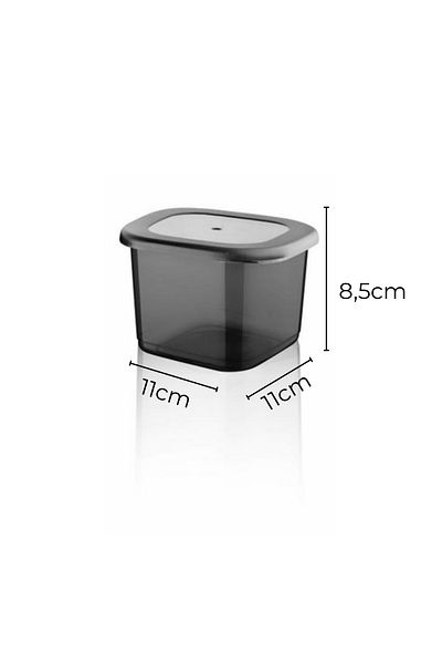 Nandy Home Economical Anthracite Unbreakable Storage Container Set 6X0,5 Lt.