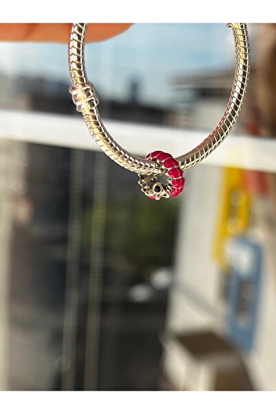 asaf Pembe sevimli tırtıl charm |asafaccessory