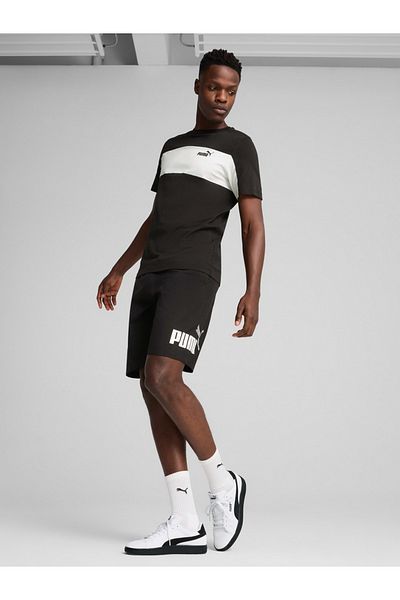 Puma Essential Color Block Logo Print T-Shirt
