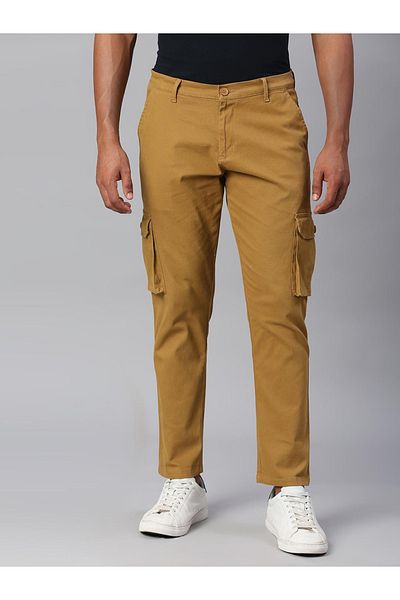 Dennis Lingo By Styli Cotton Tapered Fit Cargos Trousers