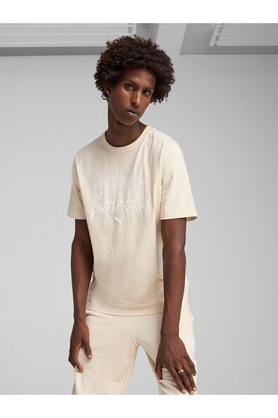 Puma Essential Logo Print Round Neck T-Shirt