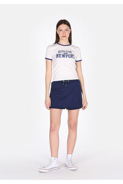 Colin's Slim Fit Mid Waist Straight Women's Navy Blue Shorts