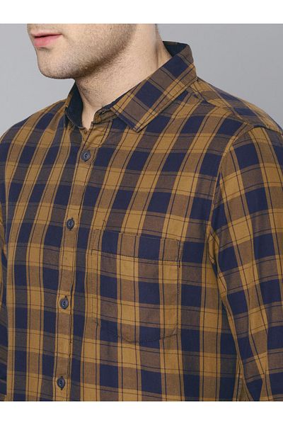 Dennis Lingo By Styli Checked Long Sleeves Button-Down Shirt